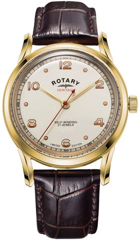 Rotary Watch Heritage Gold PVD Limited Edition GS05143/03