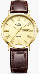 Rotary Watch Windsor Gold PVD Plated Mens GS05303/09