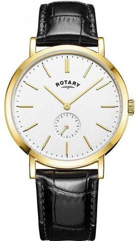 Rotary Watch Windsor Offset Gold PVD Mens GS05313/02