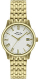 Rotary Watch Gents Gold Plated Bracelet GB00794/32