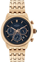 Rotary Watch Gents Gold Plated Bracelet GB02879/05