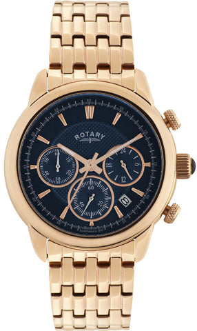 Rotary Watch Gents Gold Plated Bracelet GB02879/05