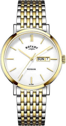 Rotary Watch Gents Two Tone Bracelet GB05301/01