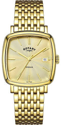 Rotary Watch Gents Gold Plated Bracelet GB05308/03