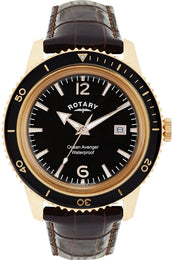 Rotary Watch Gents Gold Plated Strap GS02696/04