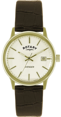 Rotary Watch Gents Gold Plated Strap GS02876/03