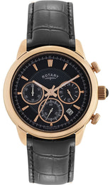 Rotary Watch Gents Gold Plated Strap GS02879/04