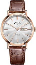 Rotary Watch Gents Gold Plated Strap GS05304/02