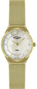 Rotary Watch Ladies Gold Plated Bracelet LB02613/40