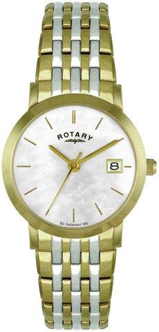 Rotary Watch Ladies Bracelet Two Tone LB02623/41