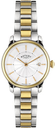 Rotary Watch Ladies Two Tone Bracelet LB02772/06