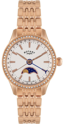 Rotary Watch Ladies Gold Plated Bracelet LB02854/01