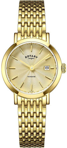 Rotary Watch Ladies Gold Plated Bracelet LB05303/03