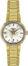 Rotary Watch Ladies Gold PVD Bracelet LB02845/40