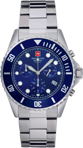 Swiss Alpine Military Watch Master Diver Chrono Chronograph 7053.9135SAM