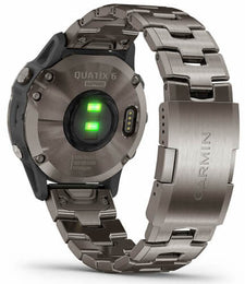 Garmin Watch Quatix 6 Sapphire Titanium Grey Titanium Band Smartwatch
