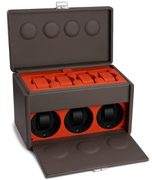 Scatola del Tempo Watch Winder 7RT Grey Orange 02069 Grey Orange