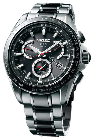 Seiko Astron Watch GPS Solar Dual Time Titanium SSE041