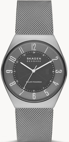 Skagen Watch Grenen Solar Charcoal Steel Mens SKW6836
