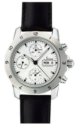 Sinn Motorist Chronograph 303 Silver 12 D 303.030 Leather Strap