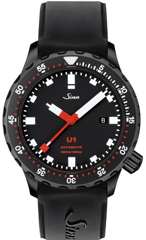Sinn Watch U1 S Silicone Black 1010.020 Silicone Black