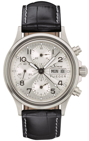 Sinn Watch 356 Sa Pilot III Aligator Leather Black
