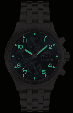 Sinn 358 Sa Pilot B E Vintage Leather Dark Brown Watch