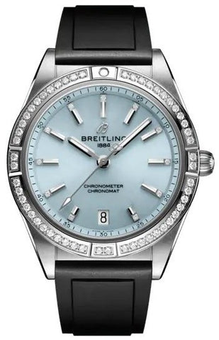 Breitling Watch Chronomat 36 Ice Blue Diamond. G10380591C1S1