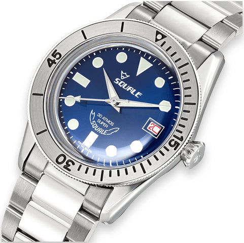 Squale Watch Sub-39 Super Blue Bracelet