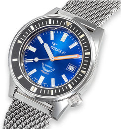 Squale Matic Dark Blue Mesh Watch