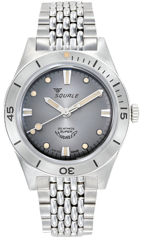 Squale Watch Supersquale Sunray Grey Bracelet SUPERSSG.AC