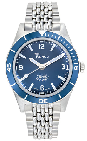 Squale Watch Supersquale Sunray Blue Bracelet SUPERMBLBL.AC