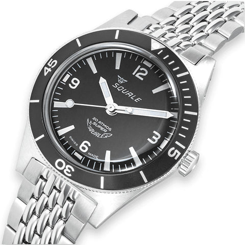 Squale SuperSquale Black Bracelet Watch