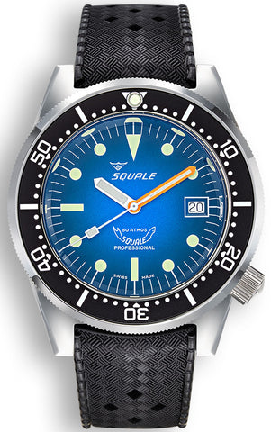 Squale Watch 1521 Blue Ray Rubber 1521PROFD.HT