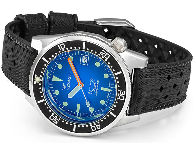 Squale 1521 Blue Ray Rubber Watch