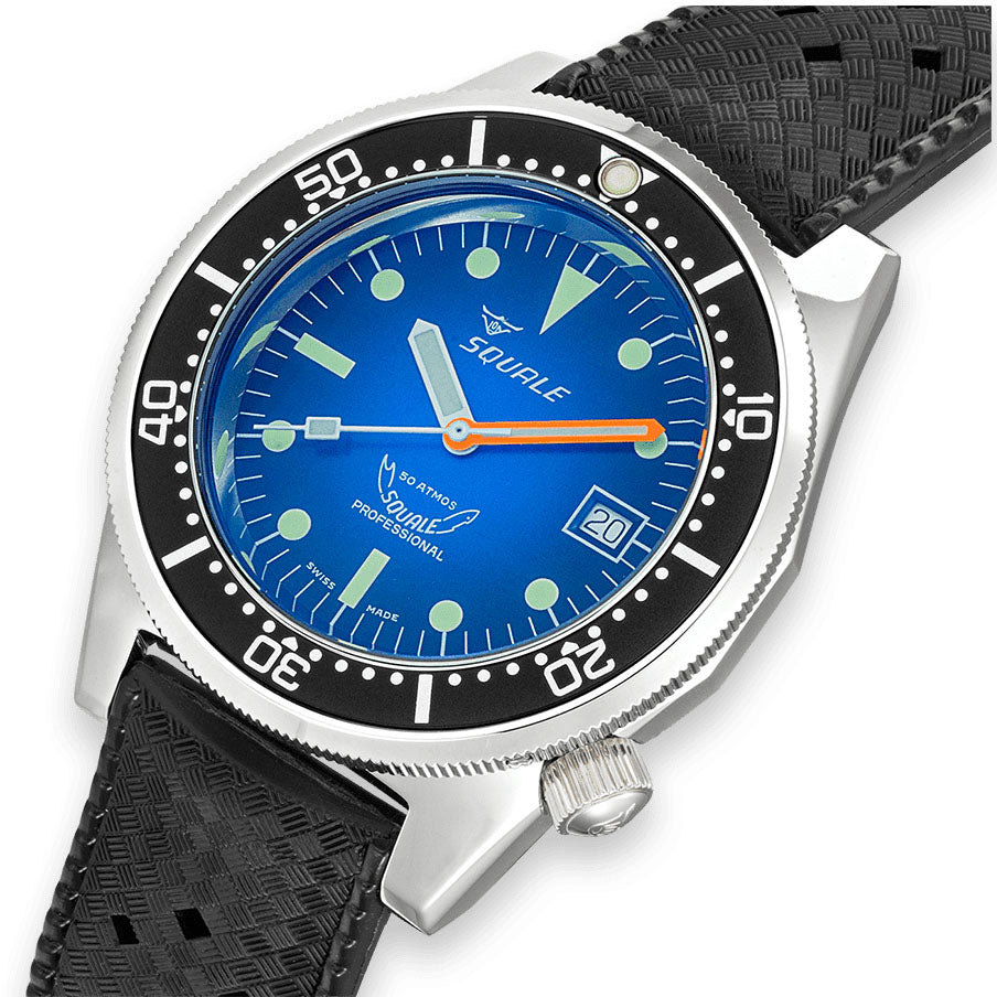 Squale 1521 Blue Ray Rubber Watch 1521PROFD HT Watch Jura Watches squale-1521-blue-ray-rubber-watch-1521profd-ht-watch-jura-watches
