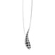 Sterling Silver Black Rhodium Tusk Necklace D