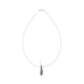 Sterling Silver Black Rhodium Tusk Necklace D
