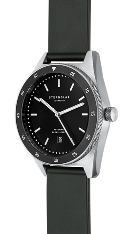 Sternglas Watch Marus Automatic Black Rubber