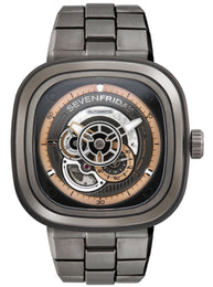SevenFriday Watch P2C/01/M Gunmetal PVD Bracelet P2C/01M