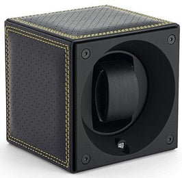 Swiss KubiK Watch Winder Single Masterbox Racing Line Yellow Stitches SK01.CV.RC.JAUNE