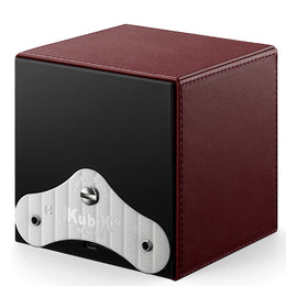 Swiss KubiK Watch Winder Single Bordeaux Leather