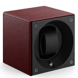 Swiss KubiK Watch Winder Bordeaux Leather SK01-CV-Bordeaux