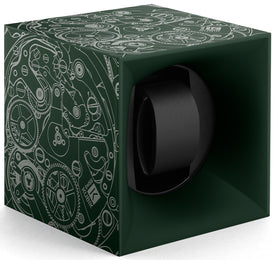 Swiss Kubik Watch Winder Single Startbox Green Print