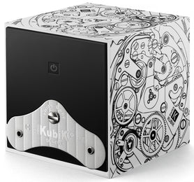 Swiss Kubik Watch Winder Single Startbox White Black Print