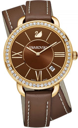 Swarovski Watch Aila Day Double Tour Brown/Light Gold Tone 5160730