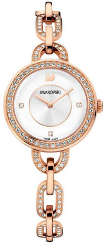 Swarovski Watch Aila White Rose Gold Tone Bracelet 1094379