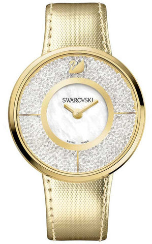 Swarovski Watch Crystalline White Yellow Gold Tone 1184025