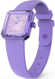 Swarovski Silicone Purple Watch
