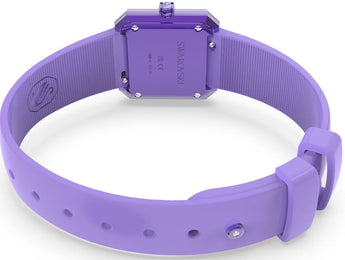 Swarovski Silicone Purple Watch